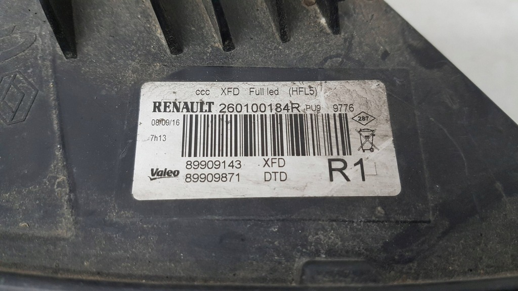 фото №5, Renault talisman 16- лампа правый перед eu