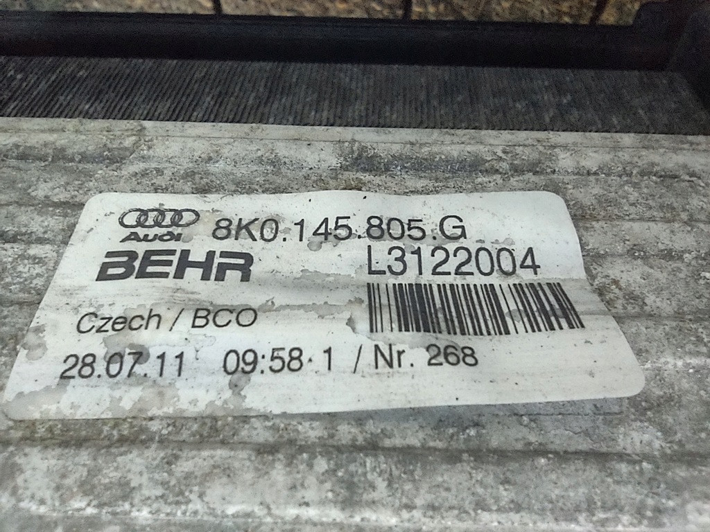 фото №14, Pas передний радиатор балка вентиляторы модуль audi a6 c7 4g 2.0tdi cgl cjc