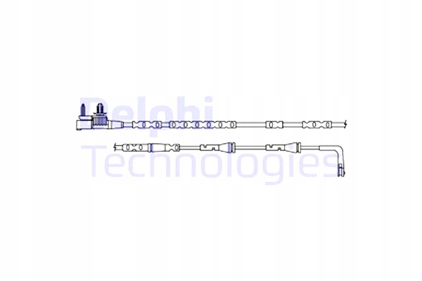 фото №1, Delphi lz0316 контакт предупредительный, износ накладок тормозных