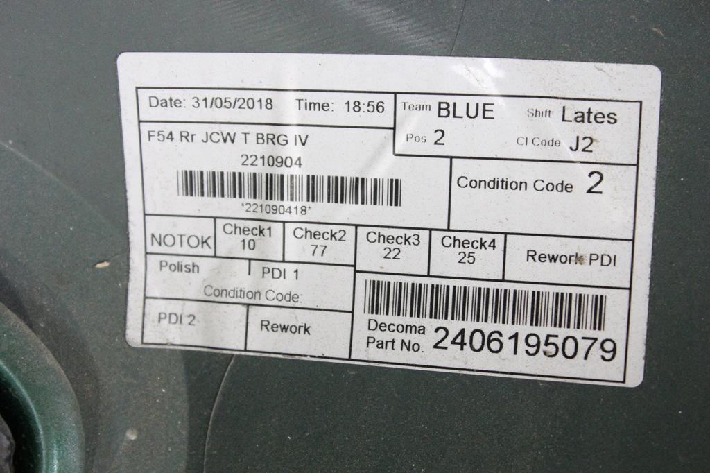 фото №13, Kompletny бампер задняя mini f54 clubman jcw c3b