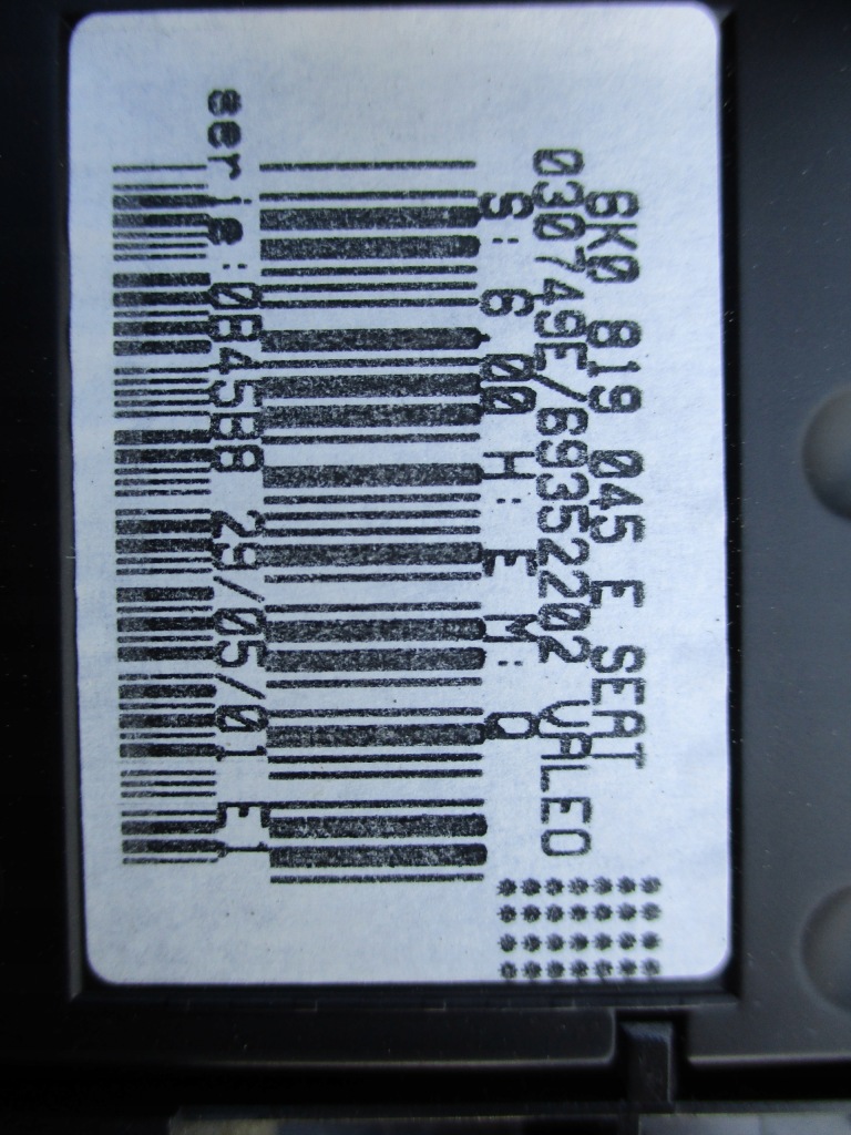 фото №4, Seat ibiza ii fl панель обдув 6k0819045e