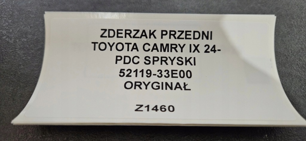 фото №11, Бампер передній toyota camry ix 24- pdc омивачі оригінал 52119-33e00