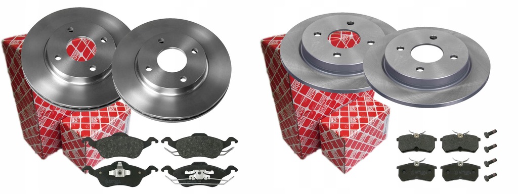 фото №1, Тормозные диски тормозные колодки febi перед задняя ford focus i mk1