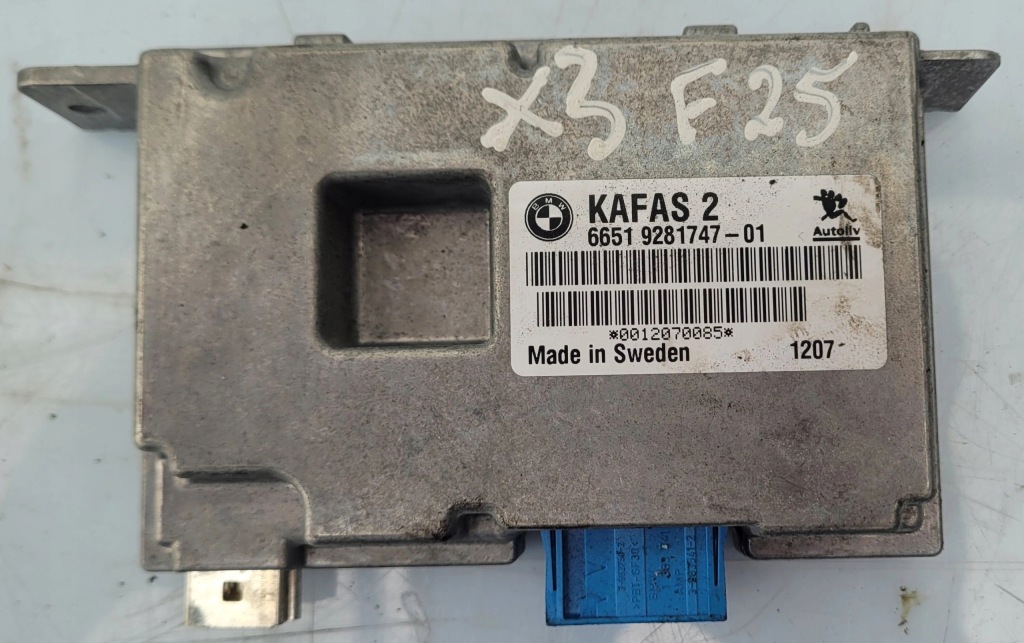 фото №1, Модуль блок управления kafas bmw x3 f25 9281747