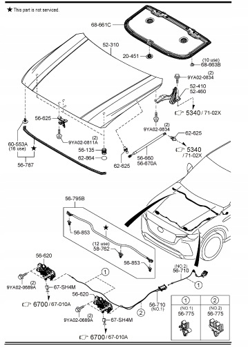 фото №1, Капот двигателя mazda cx-90 kk 2023r.- nowe оригинальный номер