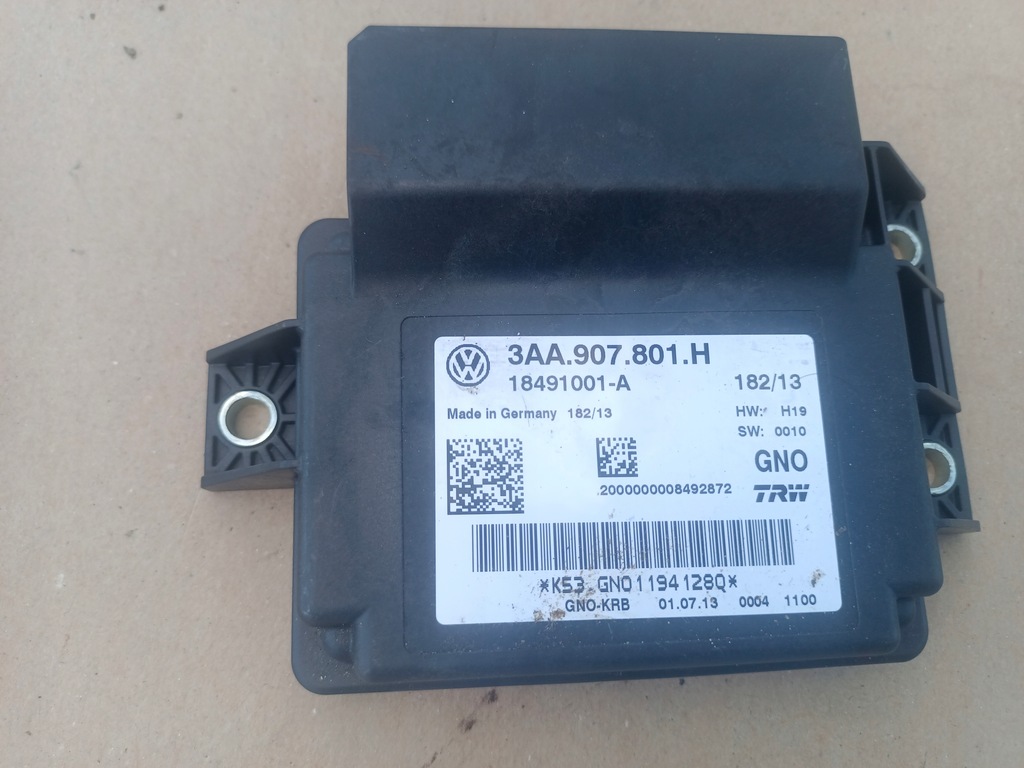 фото №1, Volkswagen vw passat b7 модуль тормоза ручного 3aa907801h