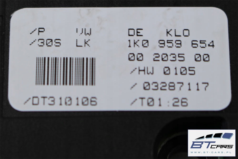 фото №9, Vw audi seat skoda датчик kąta повороту 1k0959654 1