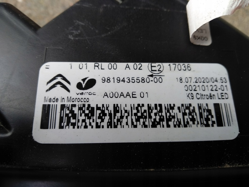 фото №3, Протитуманна фара led правий citroen c3 iii 9819435580