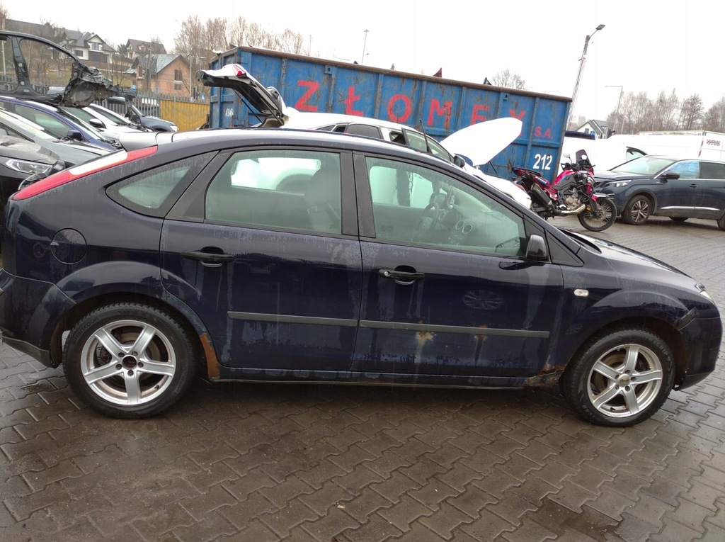 фото №13, Ford focus 2 ii mk2 hb 5d 04-07 дверь правое задняя задние granatowe v3