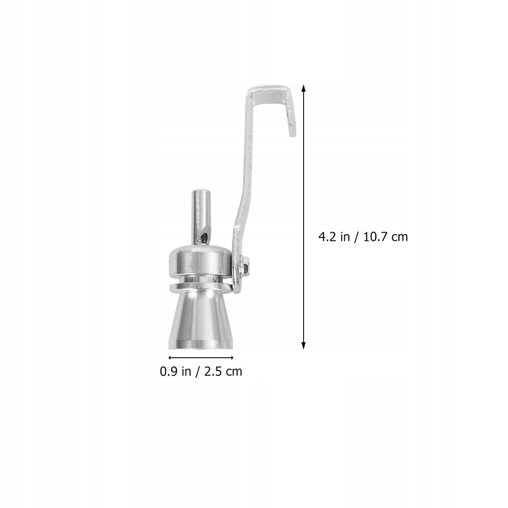 фото №16, 2szt тюнінг автомобільний турбіна пищалка випускний сигналізатор звуковий ogon сріблястий