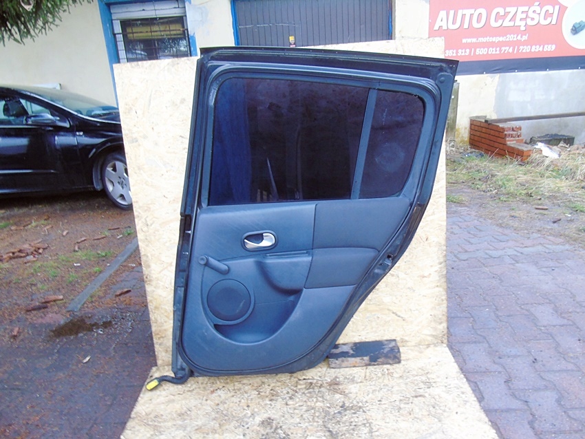 фото №8, Дверь правый задняя nv676 renault modus 2007 чёрный стекло