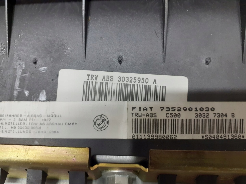 фото №3, Подушка подушка безпеки пасажира fiat albea