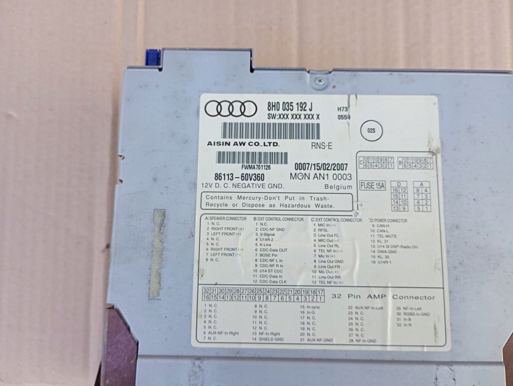 фото №3, Audi a4 b7 радіо навігація 8h0035192j