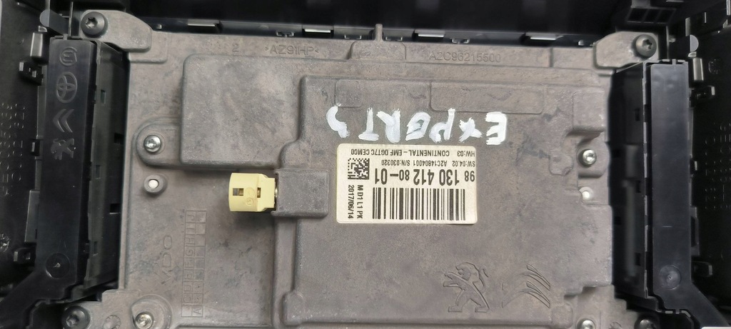 фото №6, Экран дисплей навигации радио peugeot expert iii 98093079zd