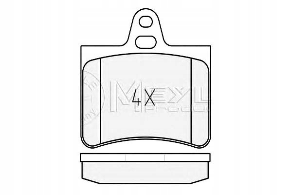 фото №1, Meyle гальмівні колодки гальмівні citroen задня c5 meyle