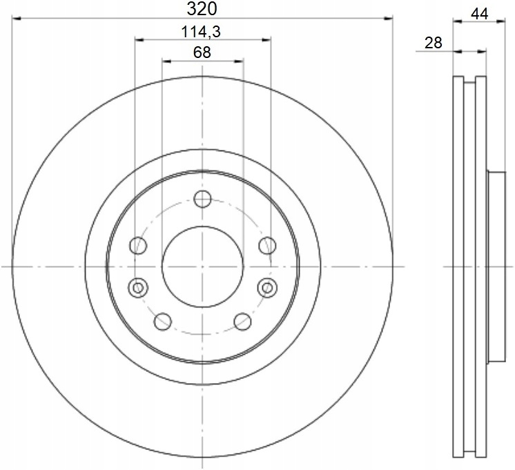 фото №2, Тормозные диски mikoda 1779 тормозные колодки renault grand scenic iv 16r- перед 320mm