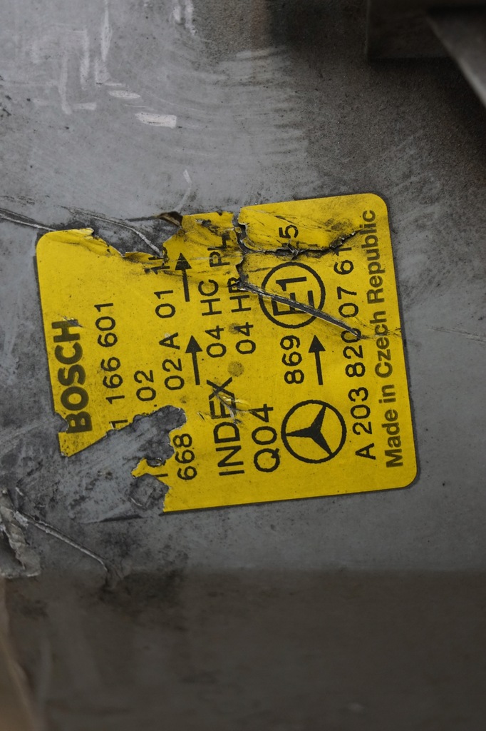 фото №11, Лампа левый перед mercedes c w203