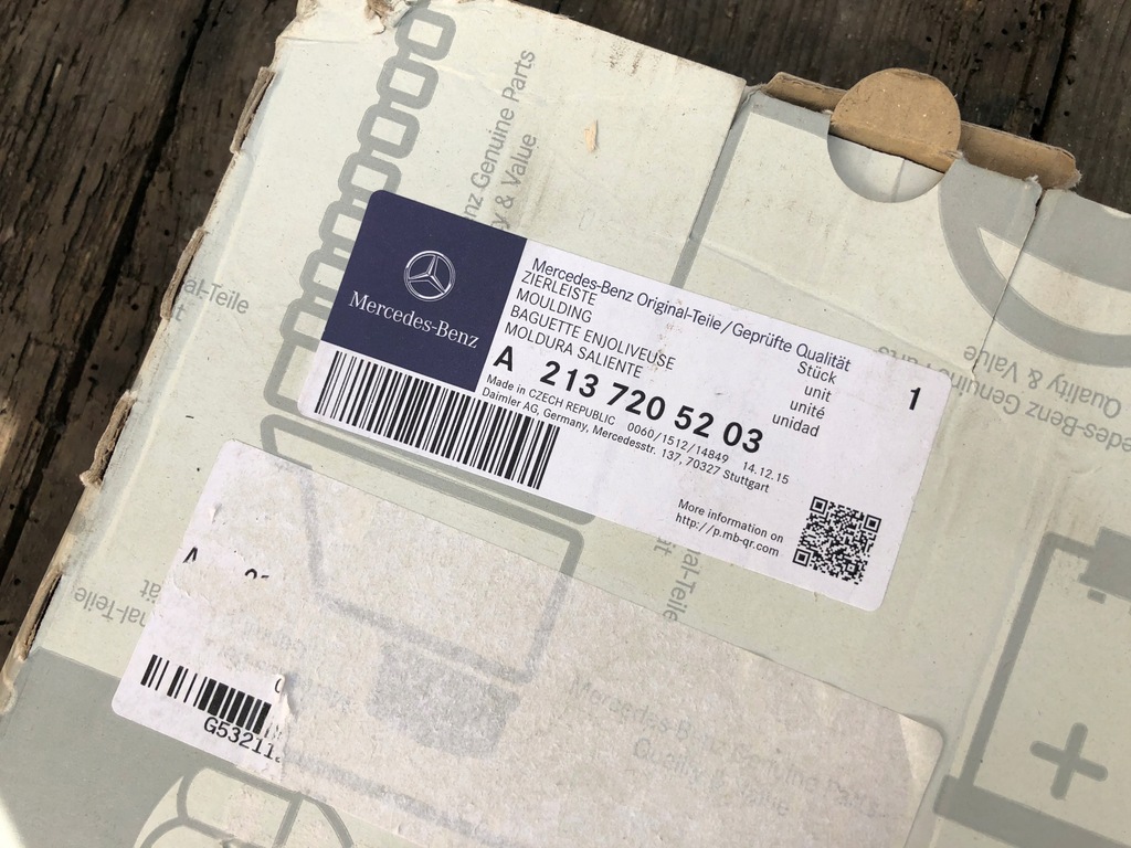 фото №9, Mercedes w238 w213 dekor drewno молдинг лівий перед