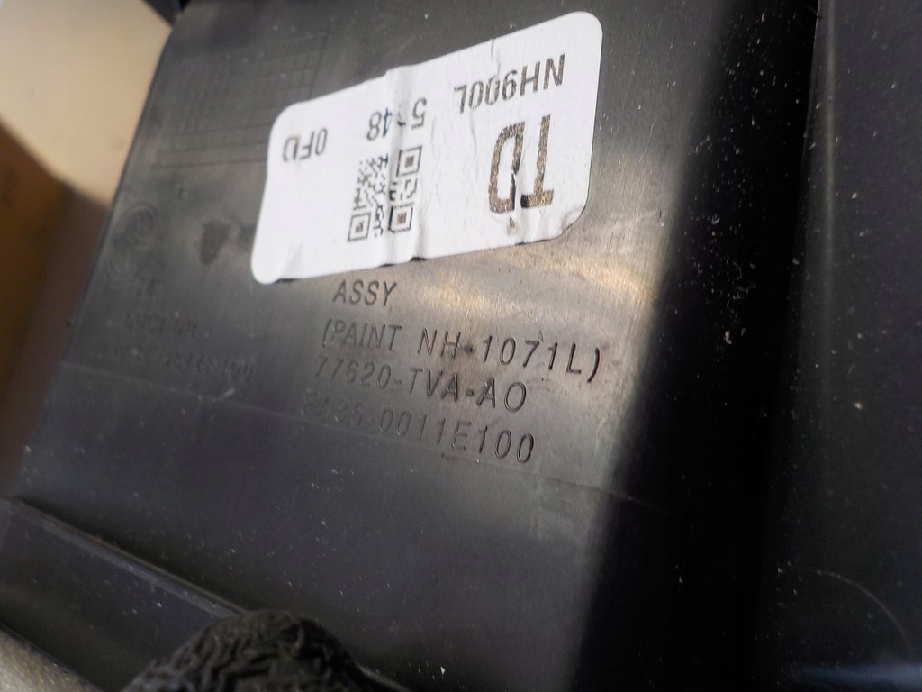 фото №5, Honda civic x 1.5t решётка обдув водителя