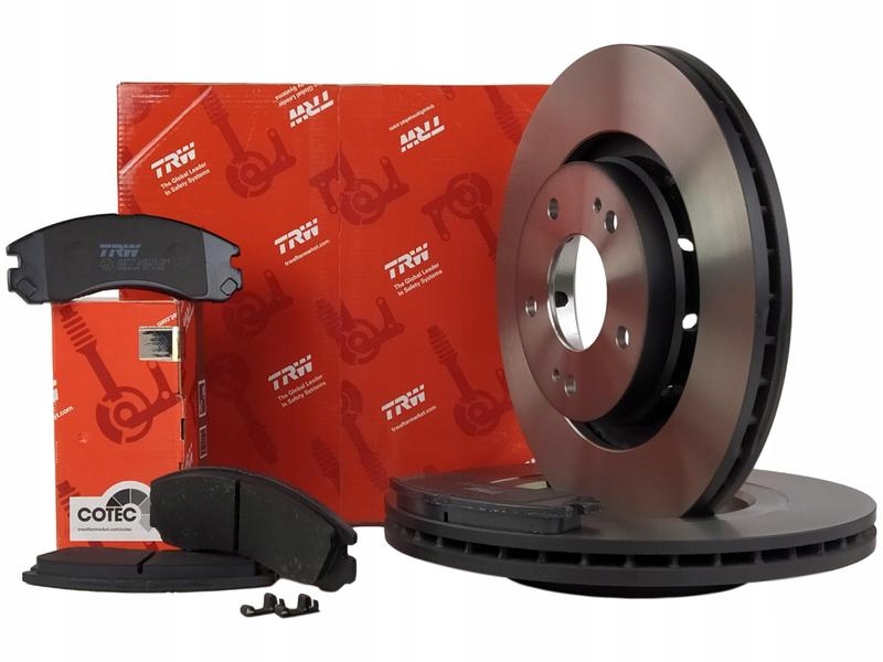фото №1, Trw тормозные диски + тормозные колодки перед mitsubishi outlander