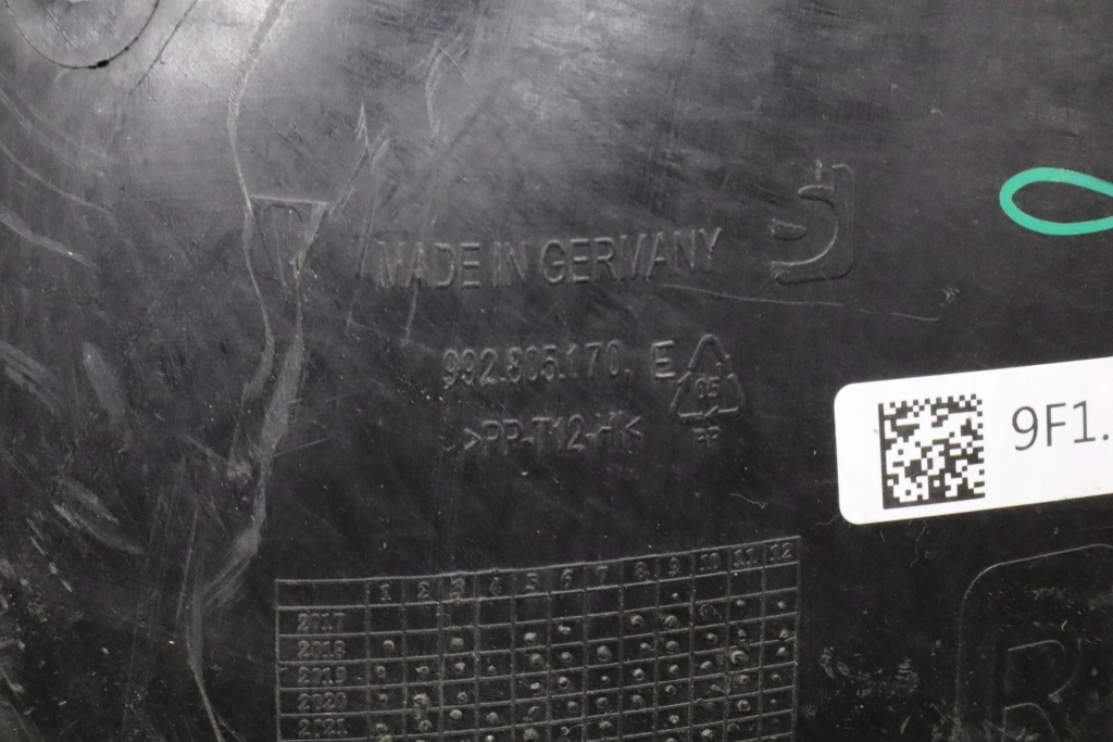 Подкрылок перед правый porsche 911 992 19- 992805170 Недорого
