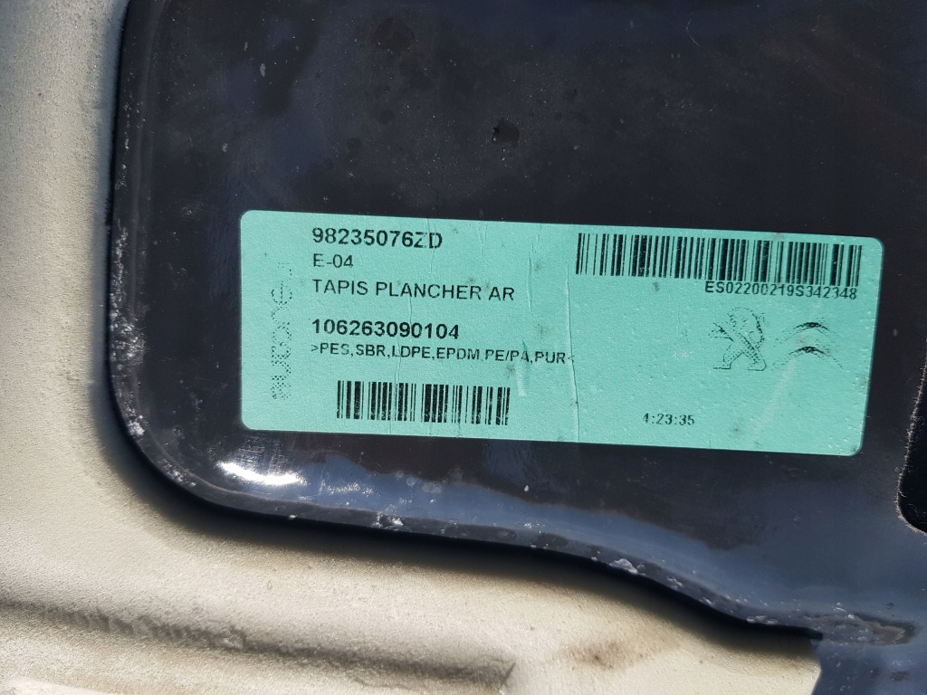 фото №4, Toyota proace combo e rifter berlingo килимок pod сидіння