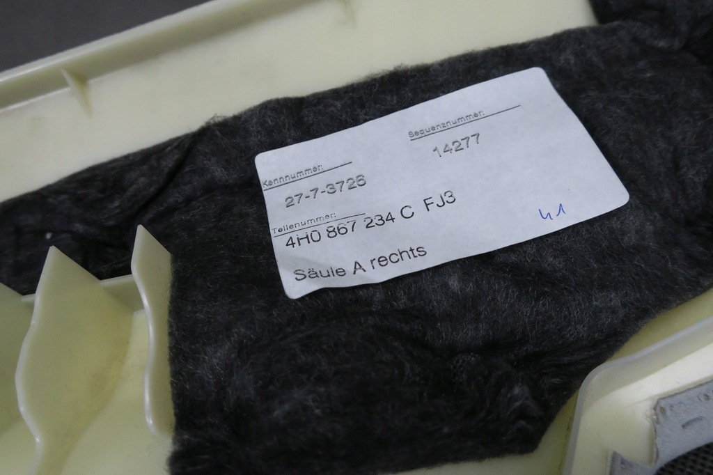 фото №11, Защита обивка стойка audi a8 s8 4h0867234c fj3