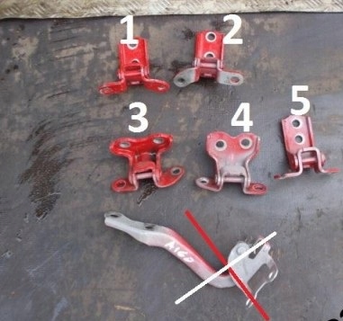 фото №1, Toyota aygo петля двері