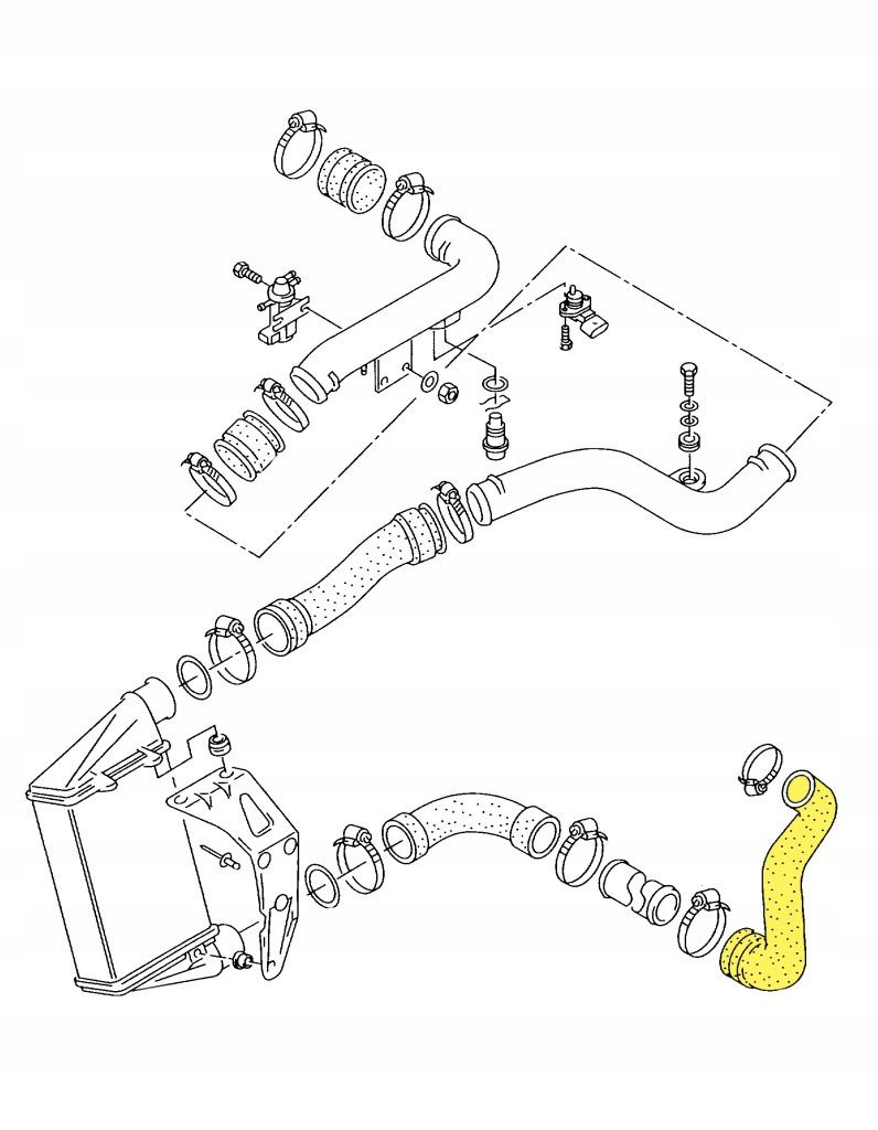 фото №2, Шланг труба wąż турбины vw audi 1.9 tdi + бесплатно!