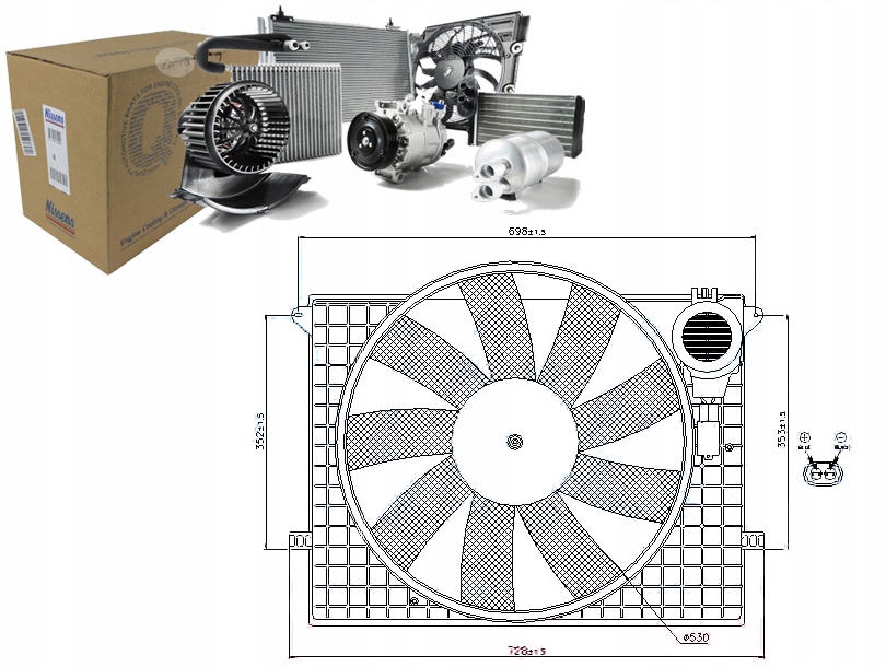 фото №1, Вентилятор радиатора [nissens]