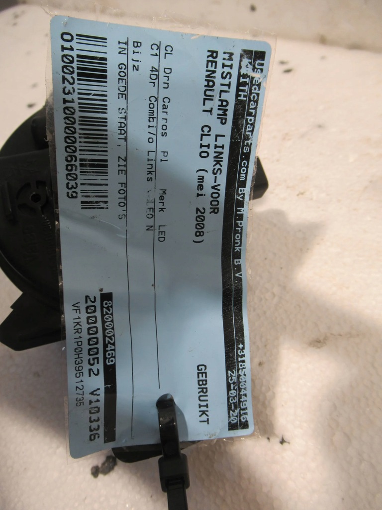 фото №5, Протитуманна фара лівий 820002469 renault clio ii