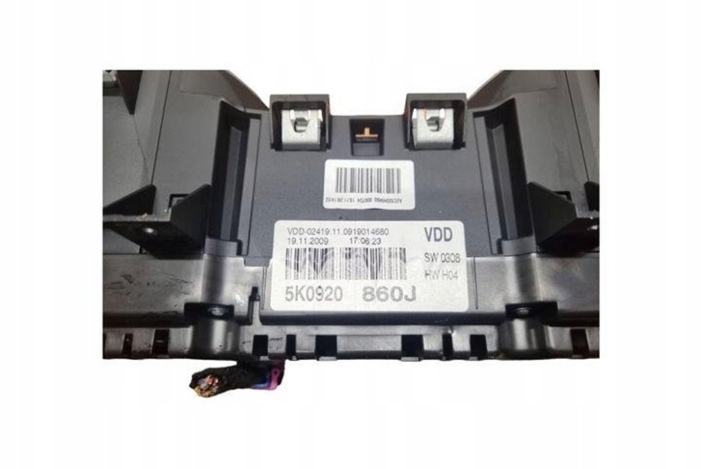 фото №8, Лічильник vw golf vi cabrio 517 5k0920860j 1.6l дизель 77kw 2010