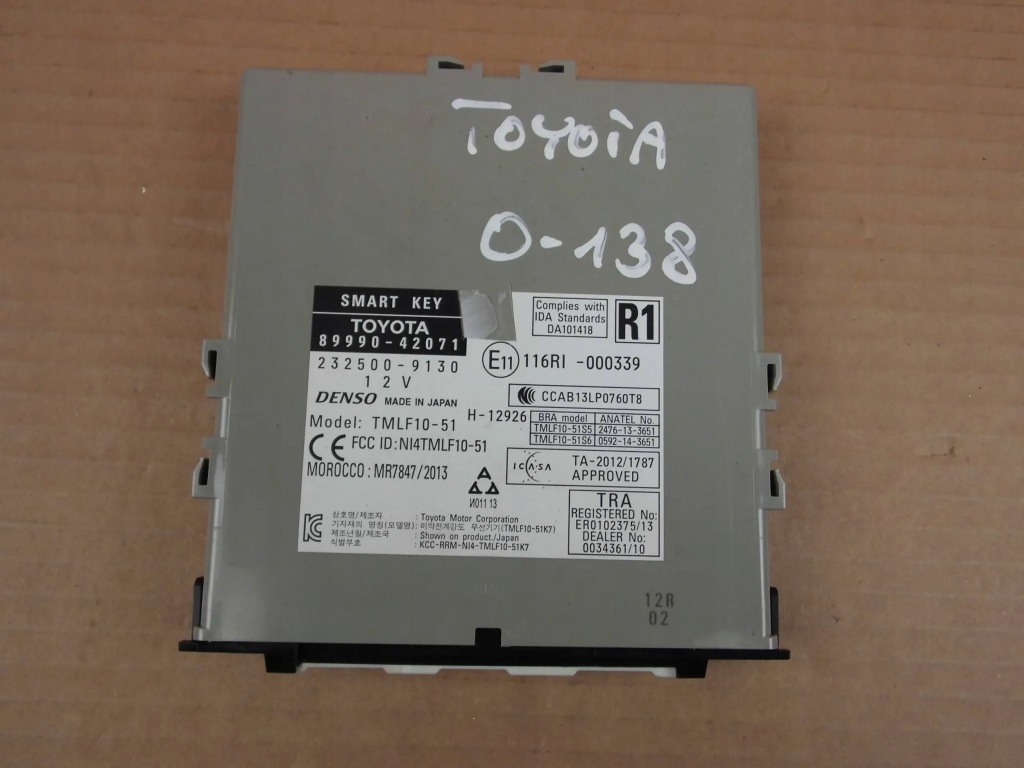 фото №1, Toyota rav4 iv модуль бортовой компьютер блок управления keyless 89990-42071