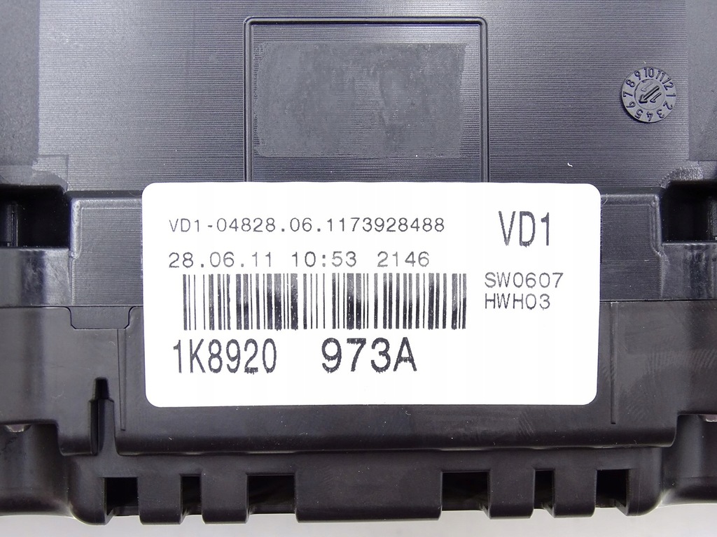 фото №6, Лічильник приладова панель vw scirocco iii 3 1k8 2.0 tdi cfh