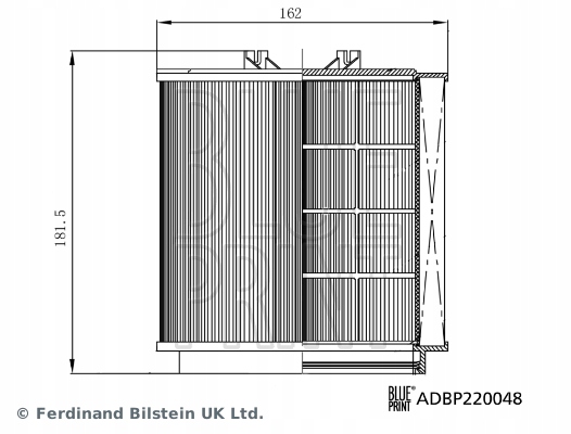 фото №2, Blue print adbp220048 фильтр воздуха