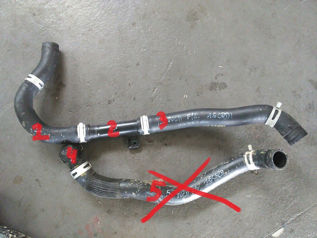 фото №1, Hyundai tucson ii lift 2018-21r 1.6crdi 1.6 crdi waz труба шланг wody