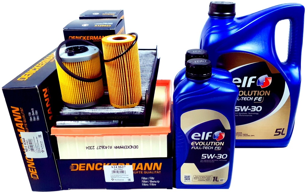 фото №1, 4 фільтри + 7l оливи elf 5w30 renault espace iv 2.0 dci сажовий фільтр