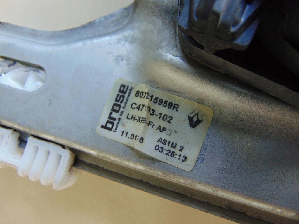 фото №4, Підйомник скло лівий перед 6 pin renault megane iv