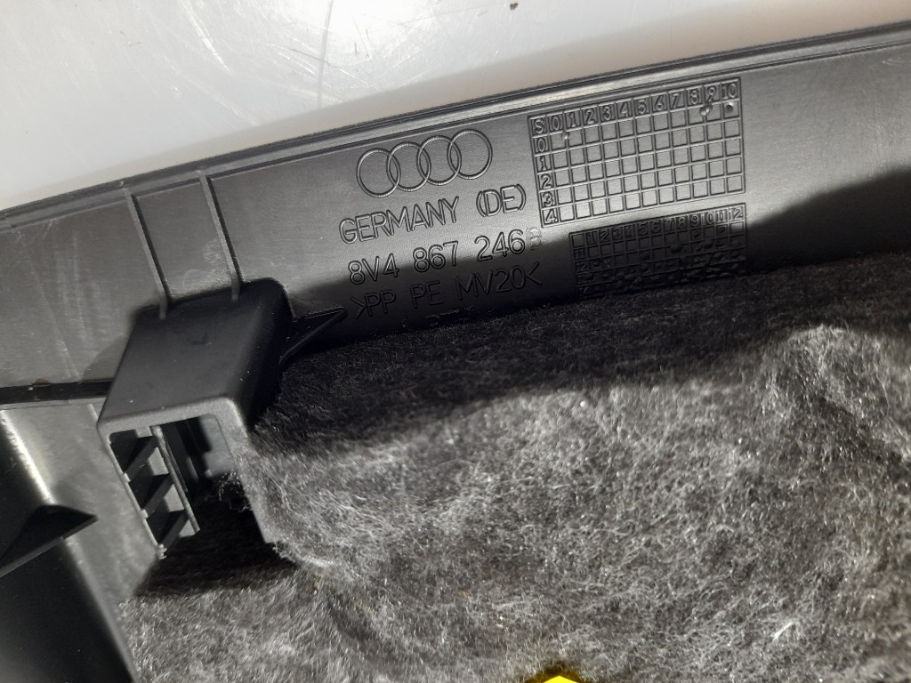 фото №10, Audi a3 8v захист обшивка стійка права 8v4867246 чорний s-line soul