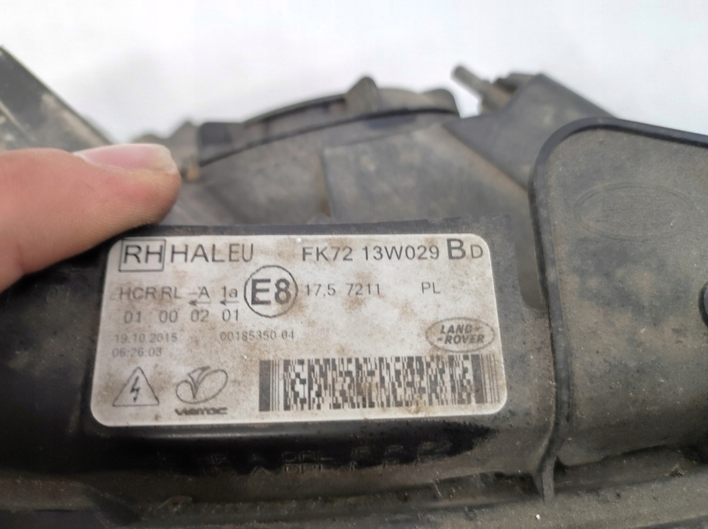фото №8, Лампа фара правий права перед eu land rover discovery sport l550 v 5