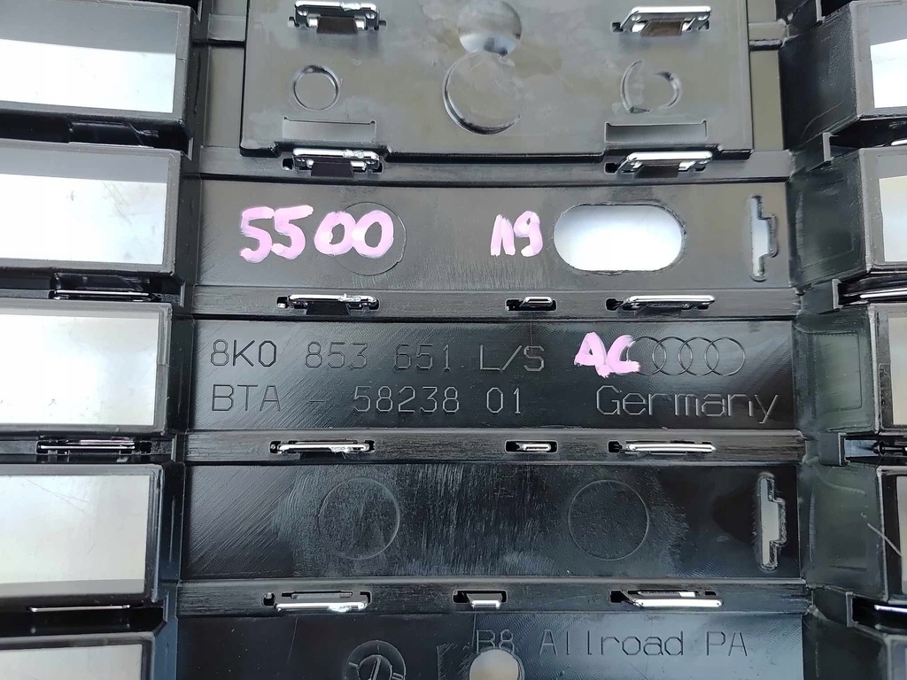 фото №13, Audi a4 b8 lift allroad 12- решітка радіатора решітка радіатора бампера перед nowa оригінал 5500