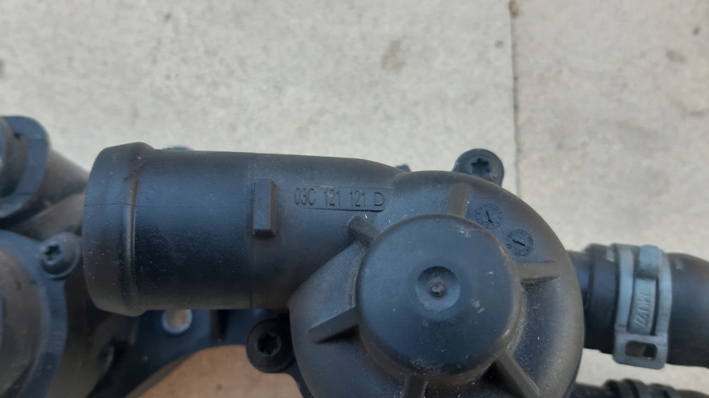 фото №5, Корпус термостата a3 8p leon altea golf vi 1.4tsi