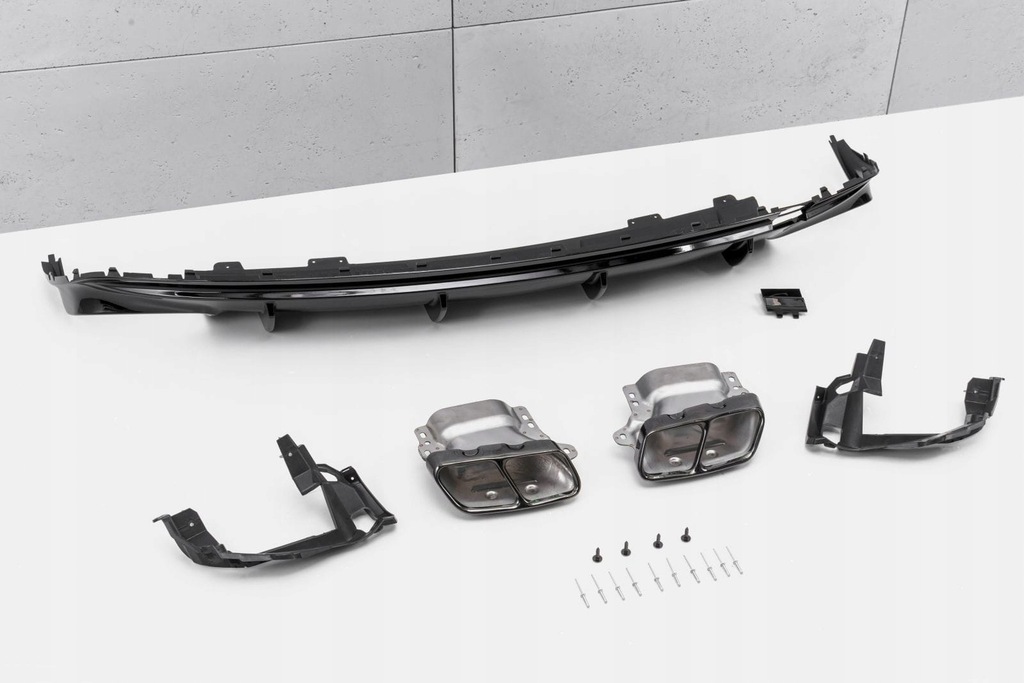 фото №7, Mercedes cla c117 w117 2017-2019 диффузор задний набор stylizujący na amg