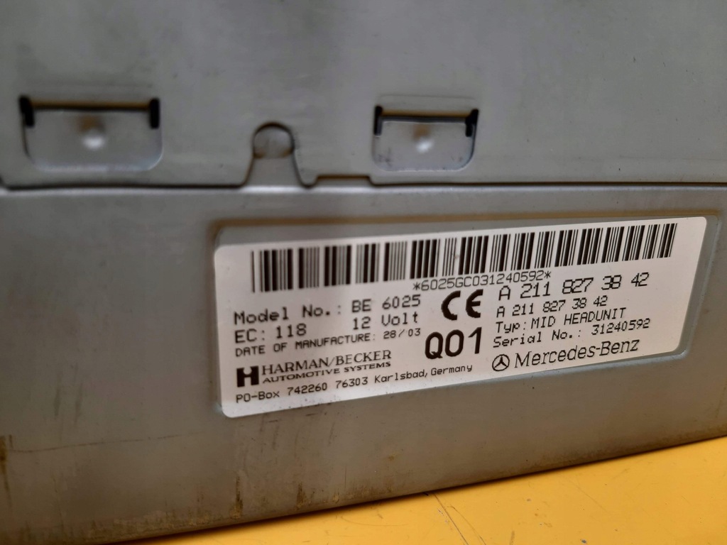 фото №2, Mercedes w211 радіо навігація 211 e-klasa