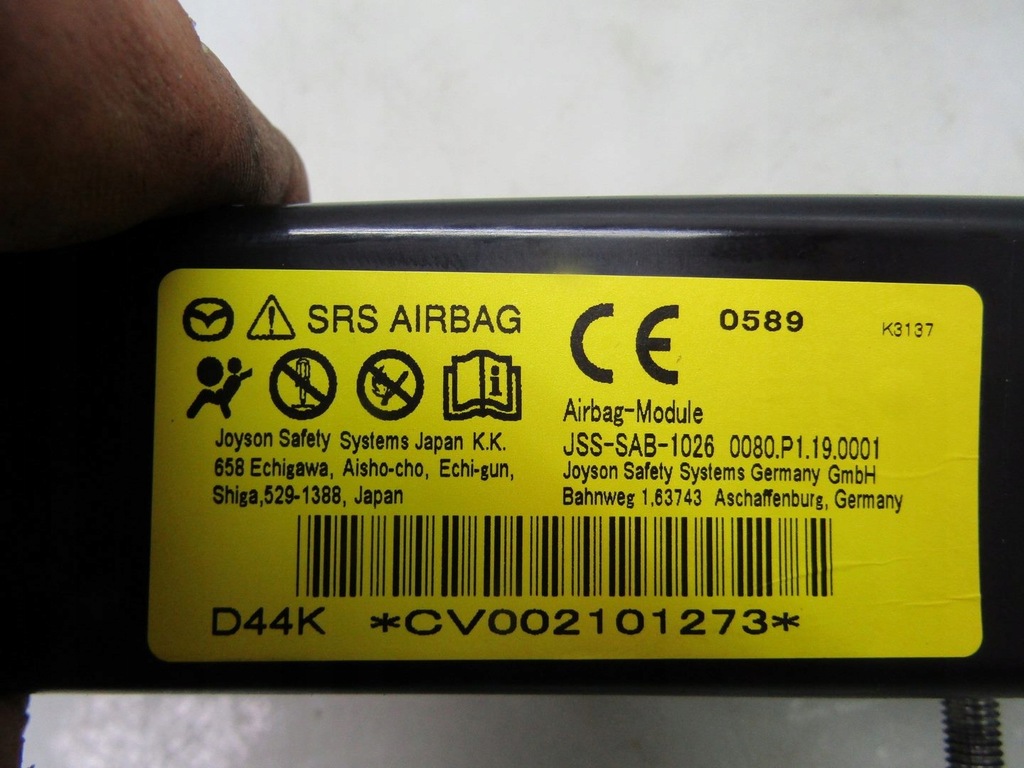 фото №6, Mazda mx-30 21r подушка подушка безпеки права w сидіння пасажира правий перед