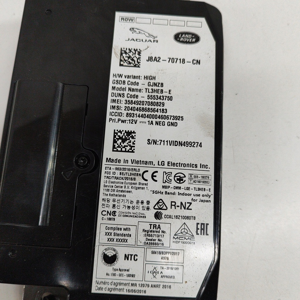 фото №5, Land rover range rover sport l494 2018 модуль / блок керування bluetooth