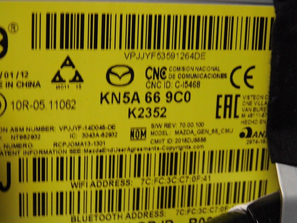 фото №8, Mazda cx5 ii kf навігація kn5a669c0