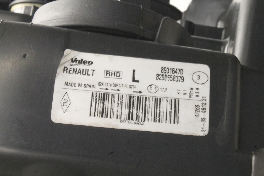 фото №5, Renault modus grand modus lift 08r- лампа левая фара левый перед