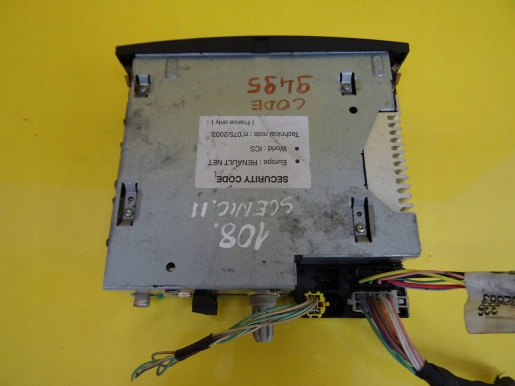 фото №5, Радио заводской + kod renault scenic ii 8200633637b nr108