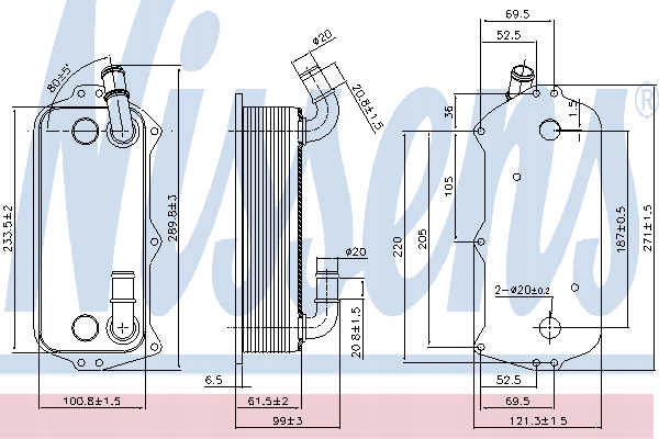 фото №13, Nissens радіатор оливи audi a6 c7 a7 a8 d4 bentley continental